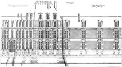 Engraving from Le premier volume des plus excellents Bastiments de France by Jacques I Androuet du Cerceau